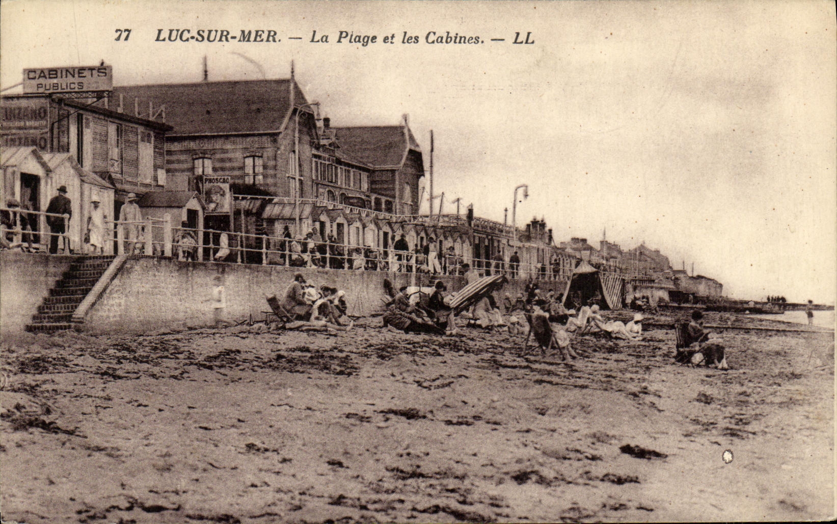 CPA Luc Sur Mer La Plage et les Cabines