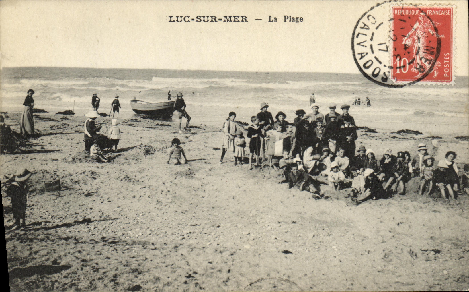 CPA Luc Sur Mer La Plage Enfants