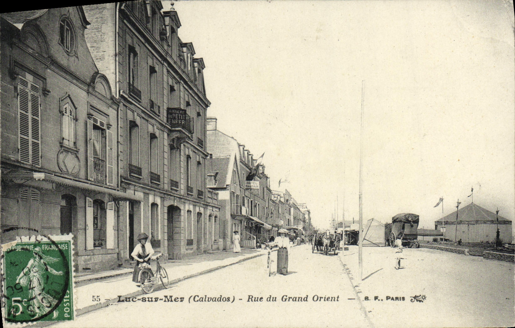 POSTAL Lucas de la VENDIMIA en la calle del mar del gran este