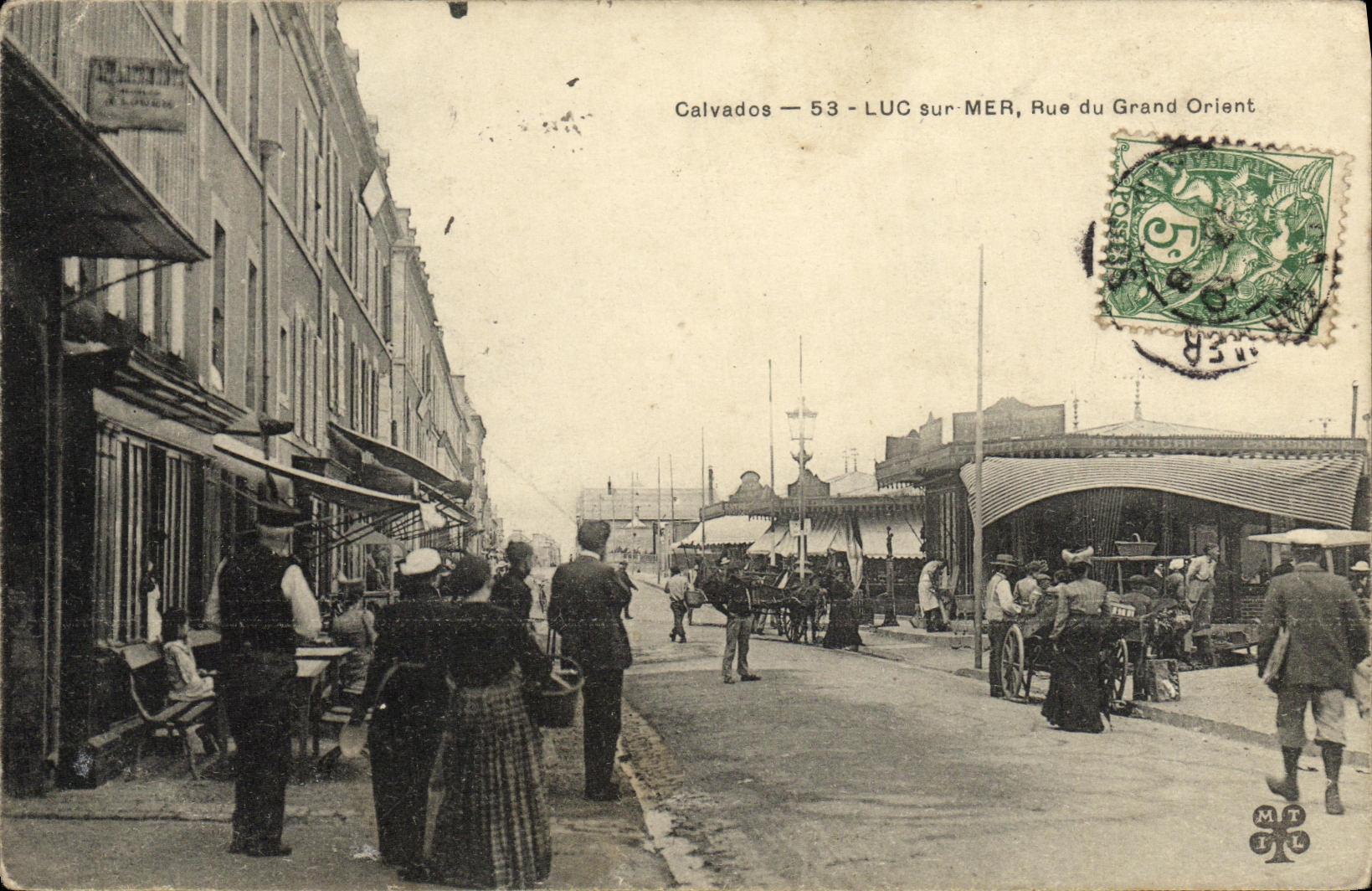 Lago de la POSTAL de la VENDIMIA en la calle del mar del gran este