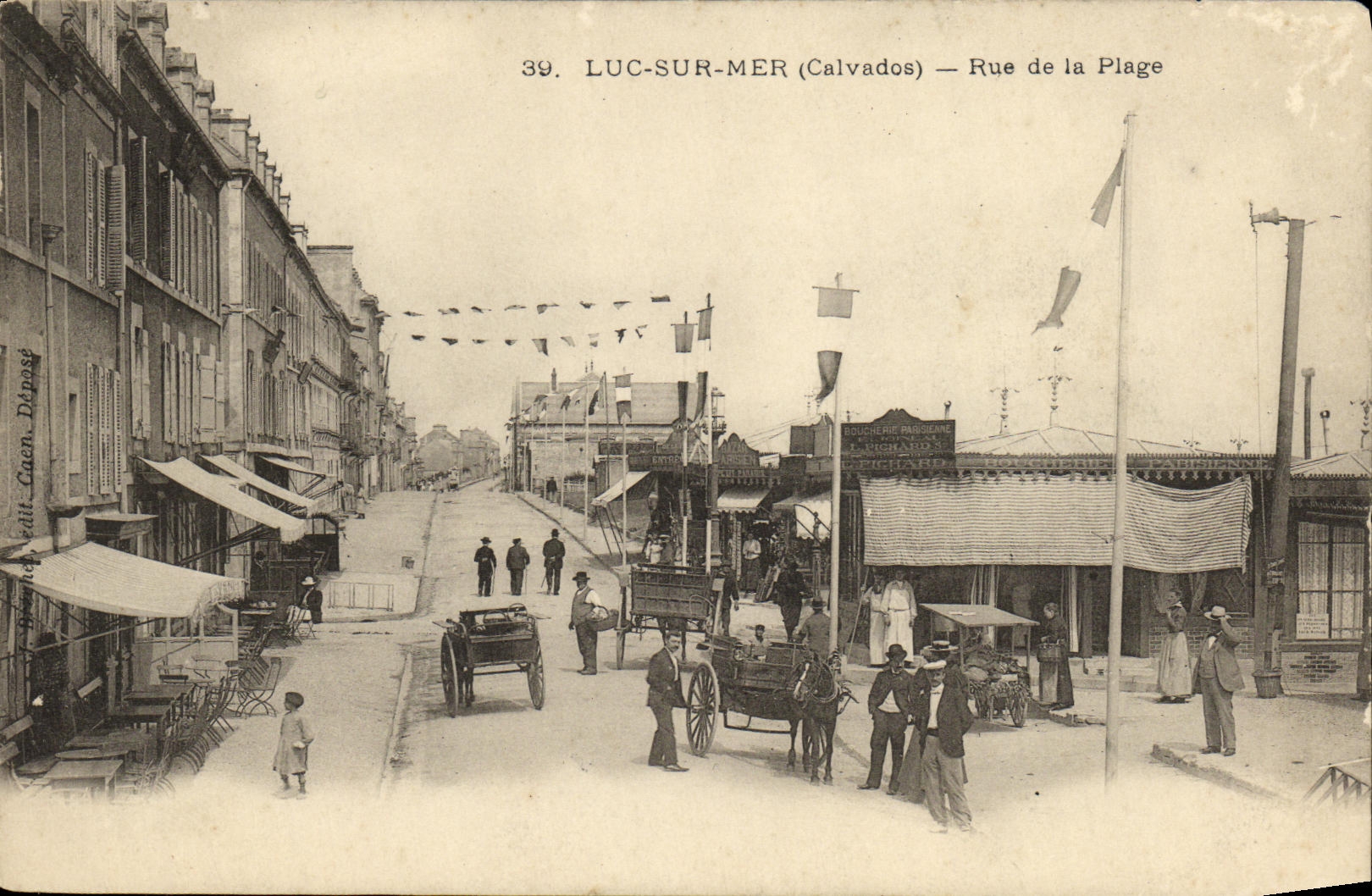 Lago de la POSTAL de la VENDIMIA en el mar la calle de la playa