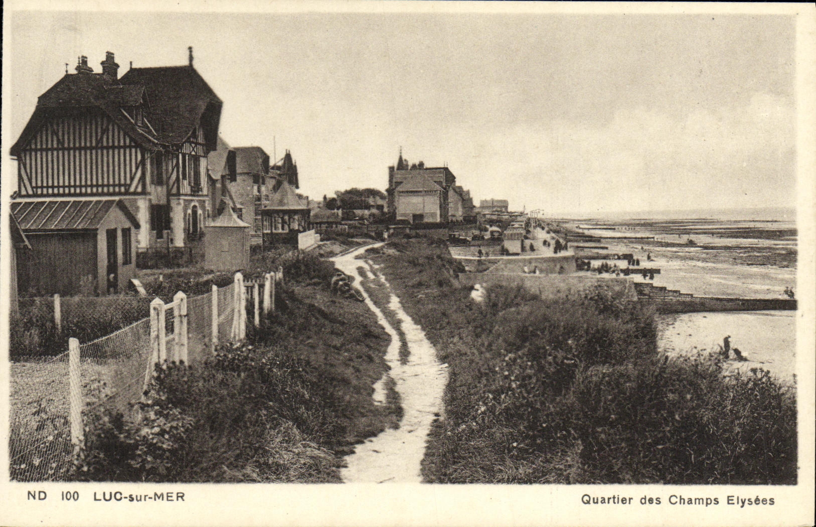 POSTAL Lucas de la VENDIMIA en el districto del mar del Champs Elysees