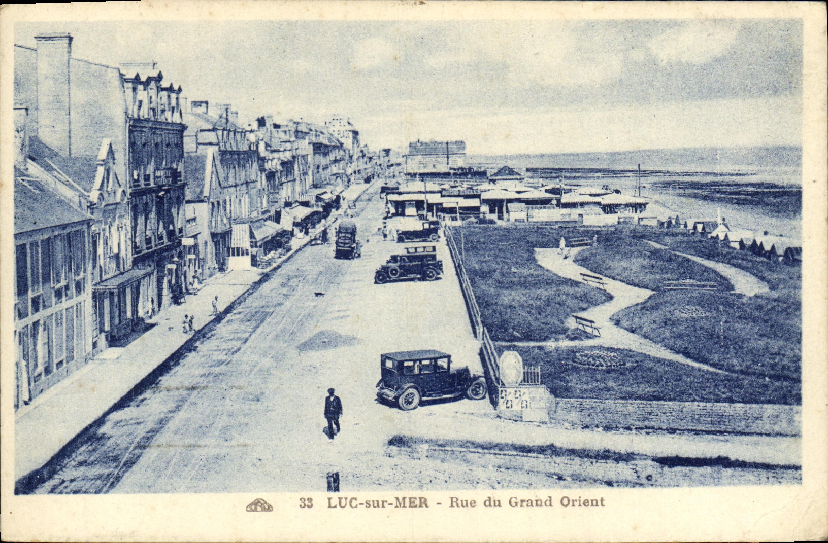 CPA Luc Sur Mer Rue du Grand Orlent
