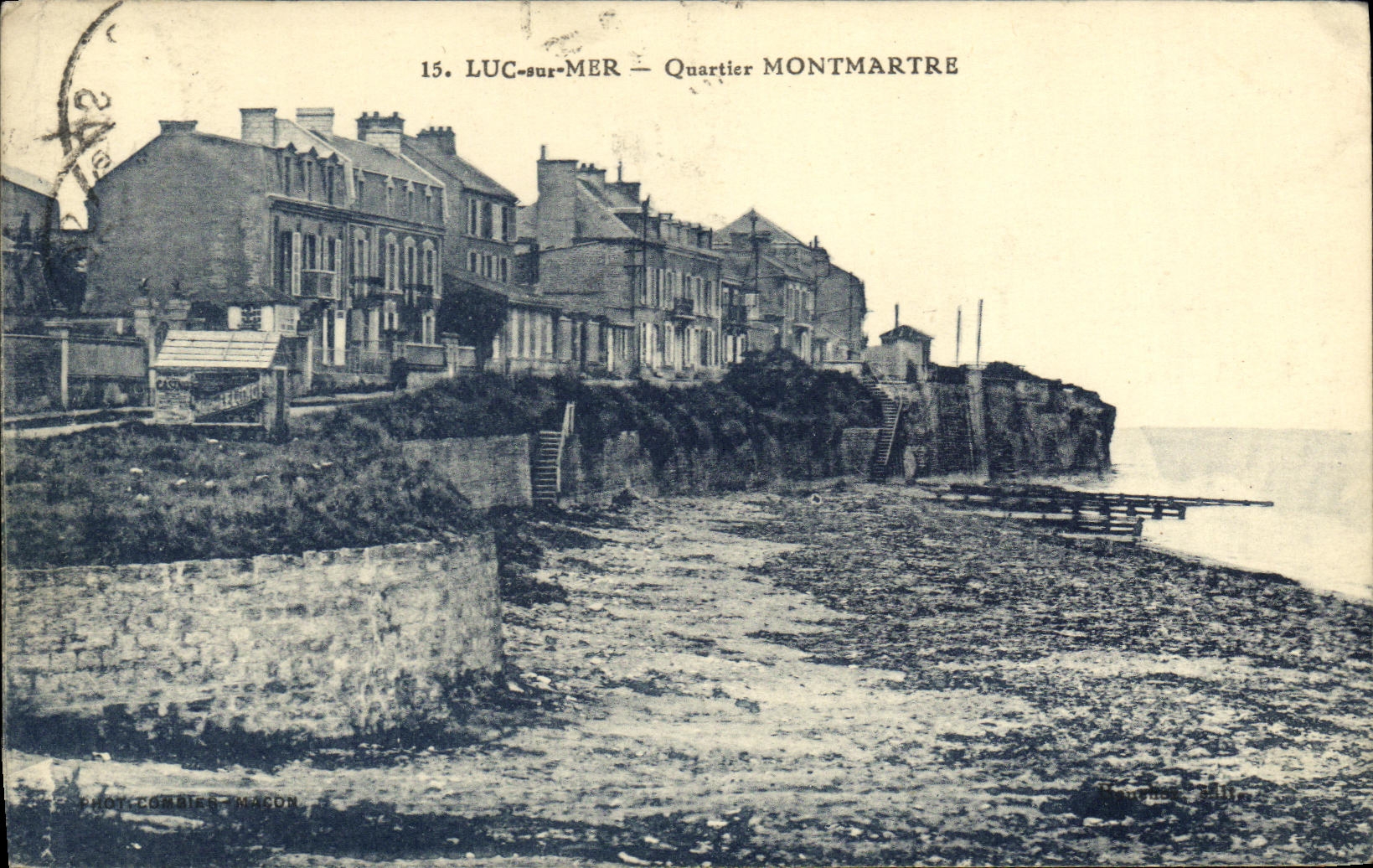 POSTAL Lucas de la VENDIMIA en el districto de Montmartre del mar