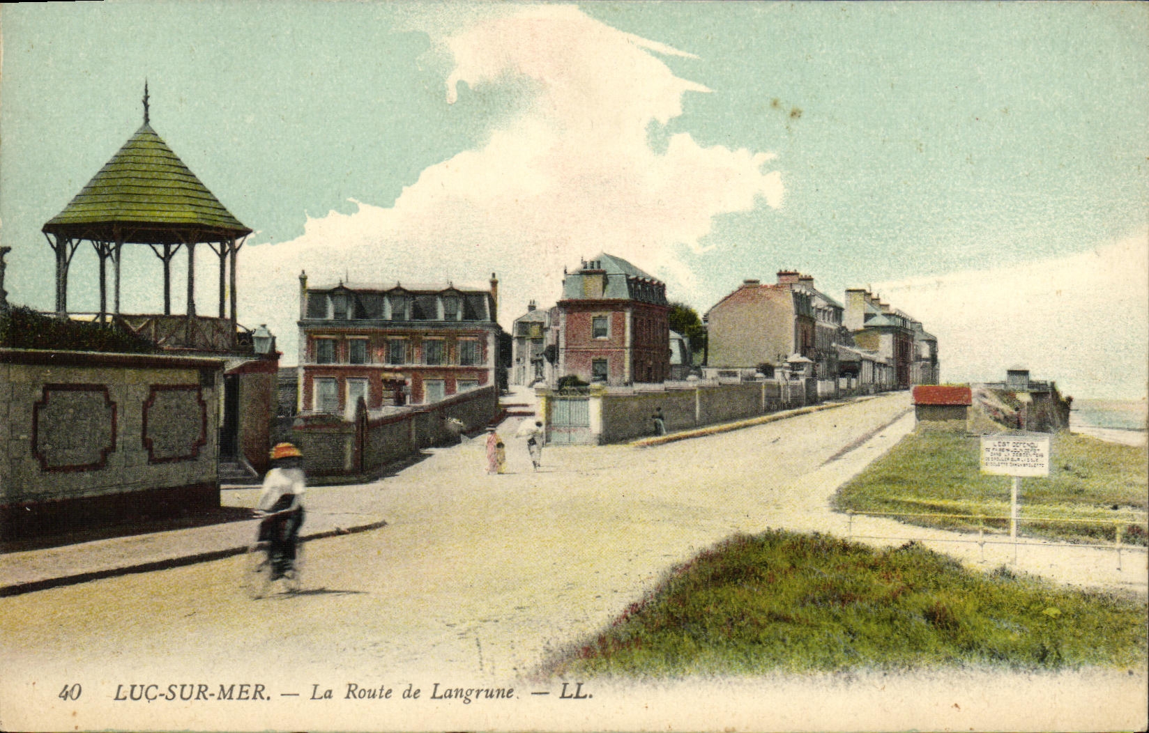 CPA Luc Sur Mer Route de Langrune