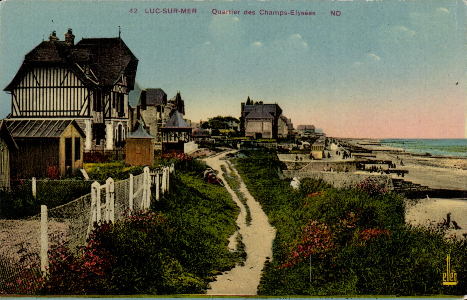 CPA Luc Sur Mer Quartier des Champs Elysees