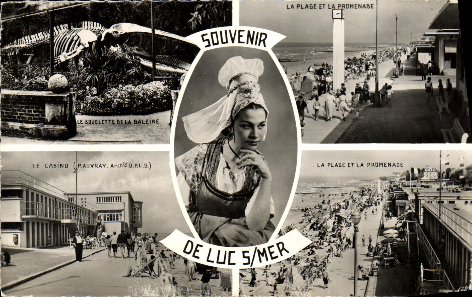 CPM Luc Sur Mer folklore Coiffe