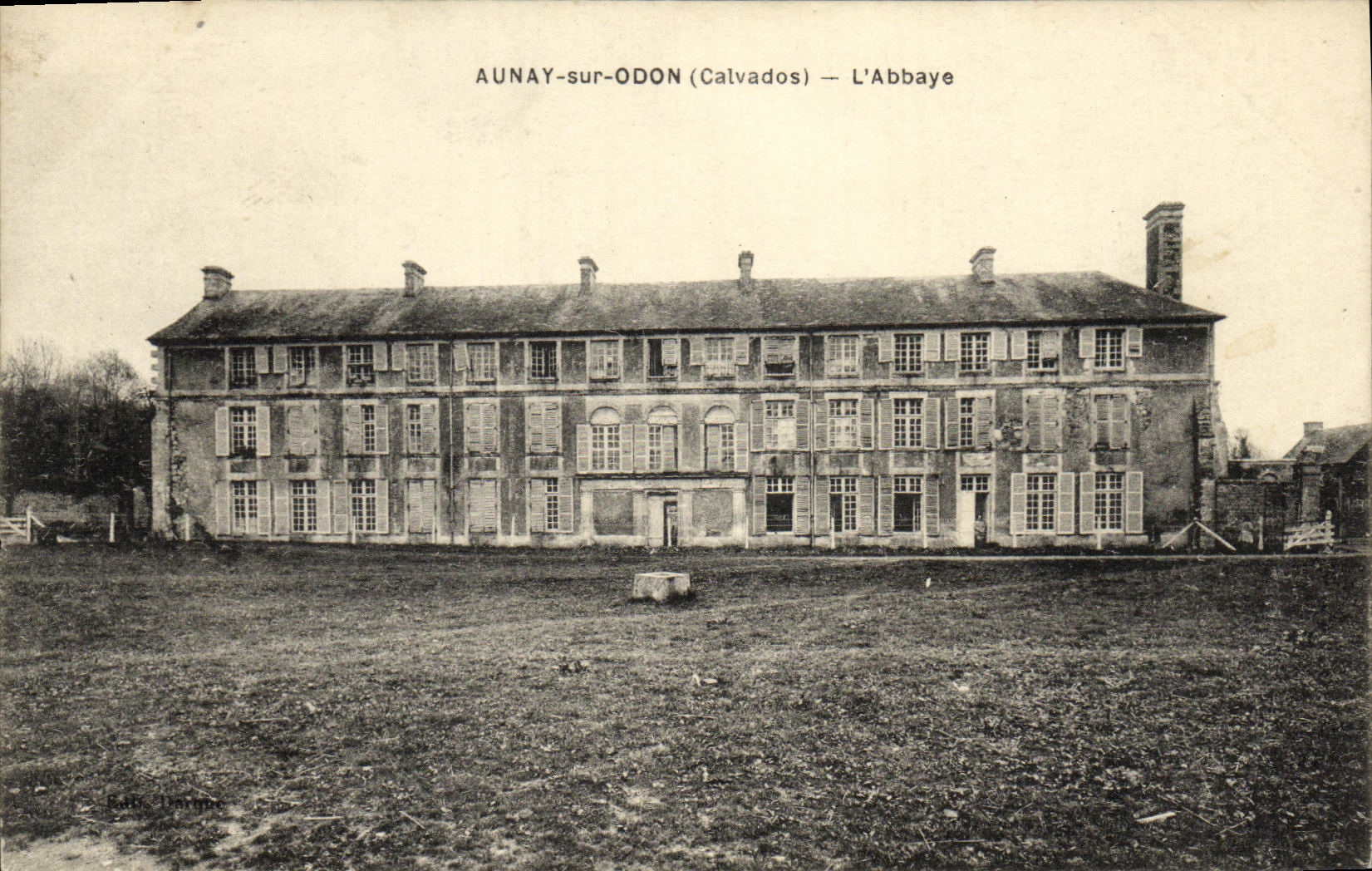 CPA Aunay sur Odon L Abbaye