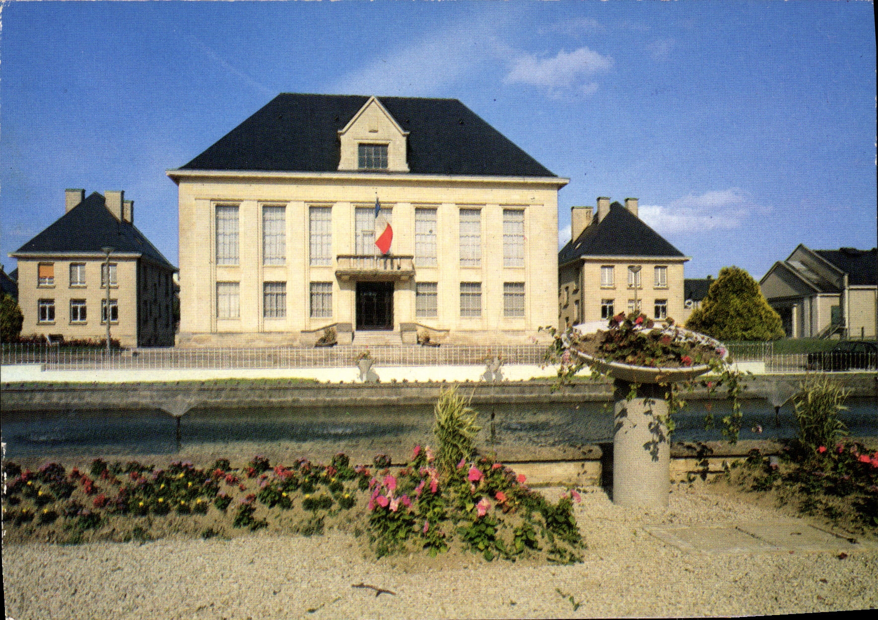 MODERN CARD Aunay on Odon L Town hall