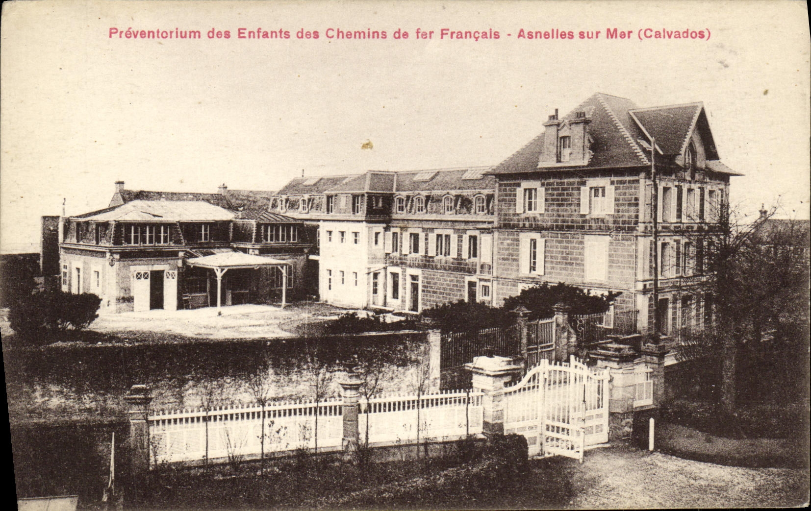 CPA Preventorium des enfants des chemins de fer francais Asnelles sur mer