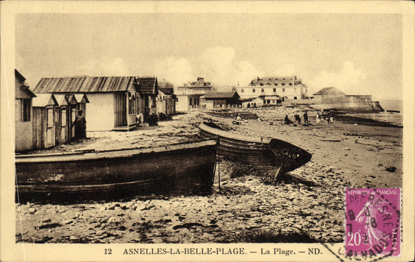CPA Asnelles La Belle Plage La Plage