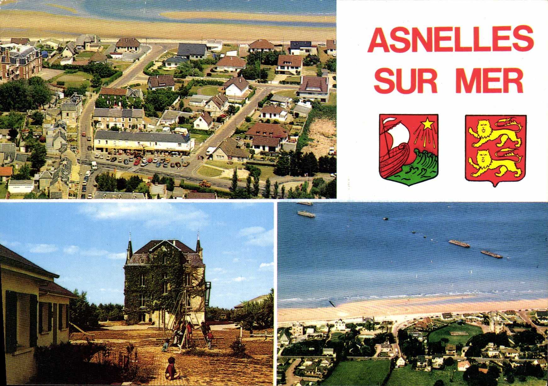 MODERN CARD Asnelles on Sea