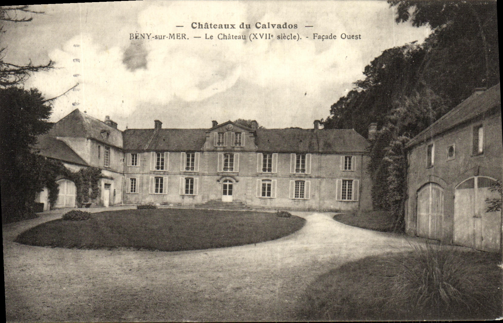 CPA Chateau Du Calvados Beny Sur Mer Le Chateau Facade Ouest
