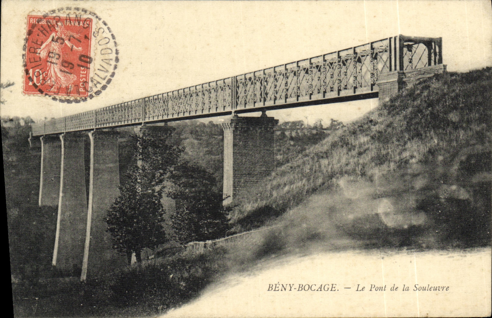 CPA Beny Bocage Le Pont De La Souleuvre