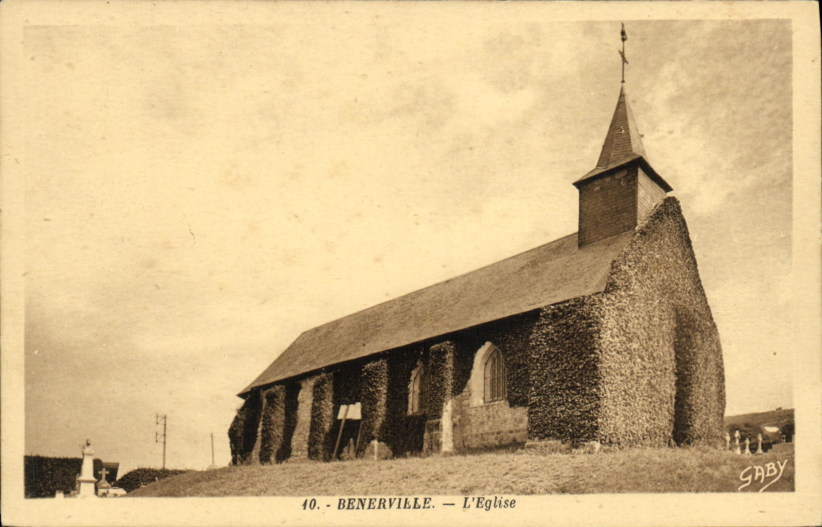 VINTAGE POSTCARD Benerville L Church