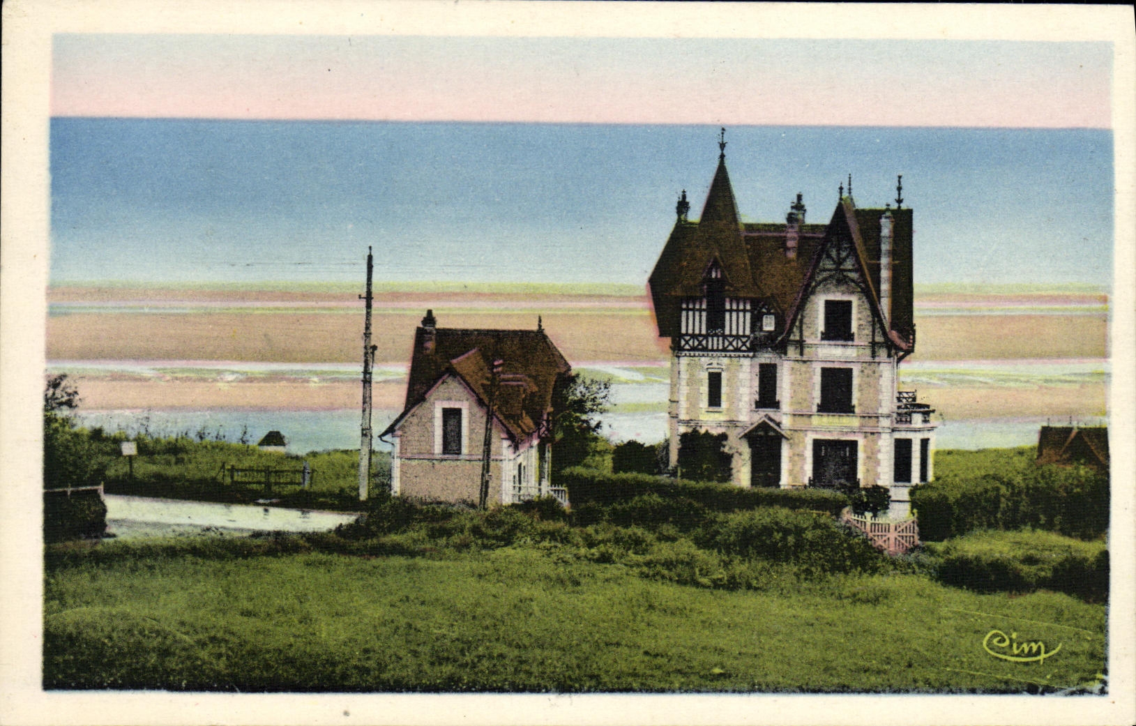 VINTAGE POSTCARD Benerville on Sea Villa L ondine
