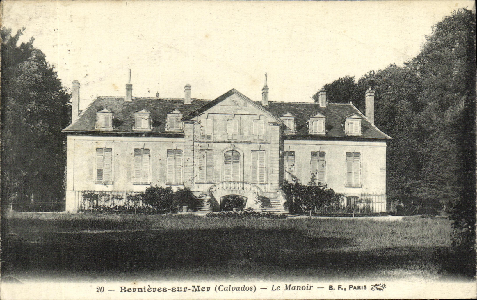 CPA Berniers Sur Mer Le Manoir