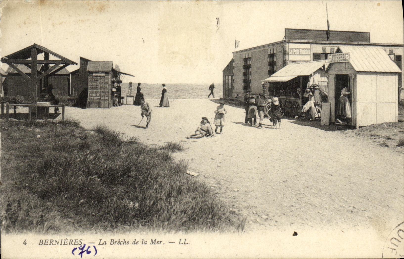 CPA Bernieres La Breche de la Mer