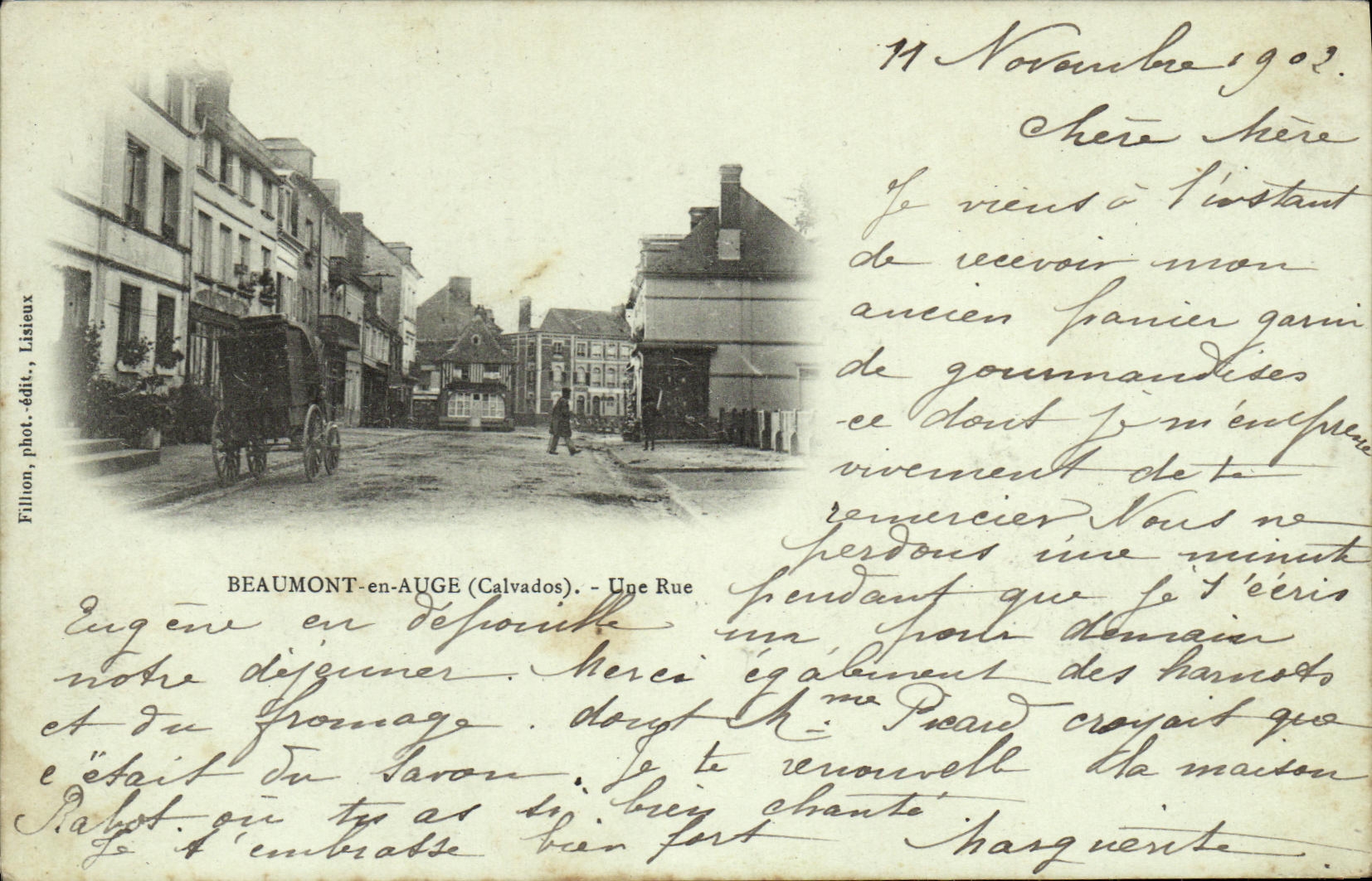 CPA Beaumont en Auge Une Rue