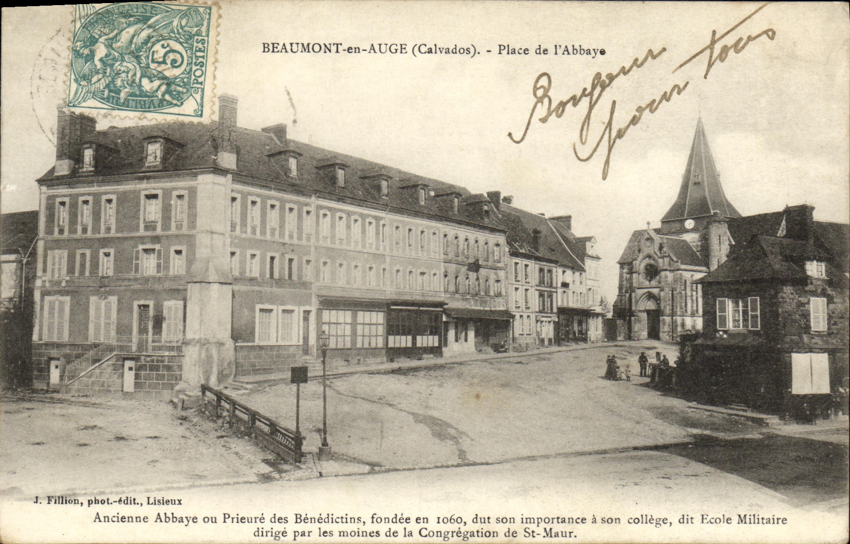 CPA Beaumont en Auge Place de l Abbaye