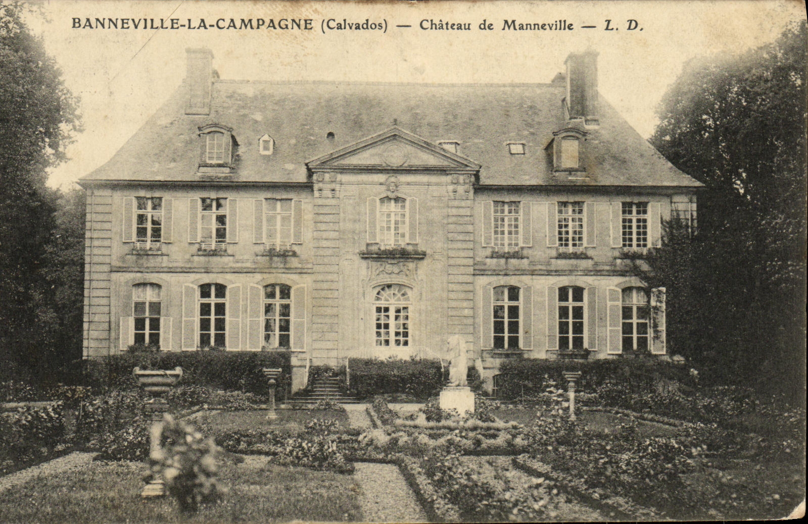 CPA Banneville la Campagne Chateau de Manneville