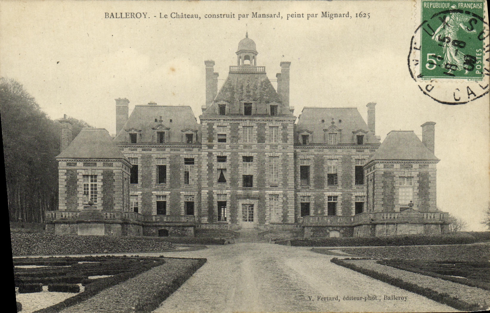 CPA Balleroy Le Chateau construit par Mansarad peint par Mignard 1625