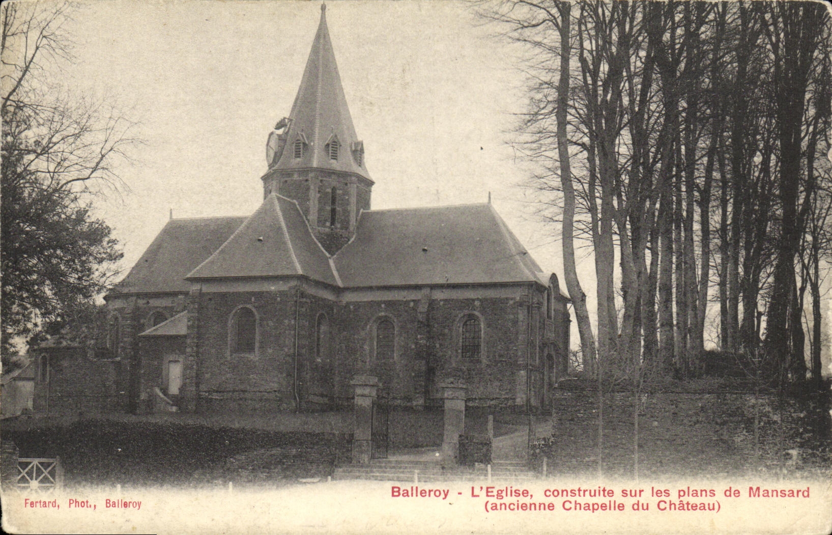 CPA Balleroy L Eglise construite sur les plans de Mansard Ancienne chapelle du chateau
