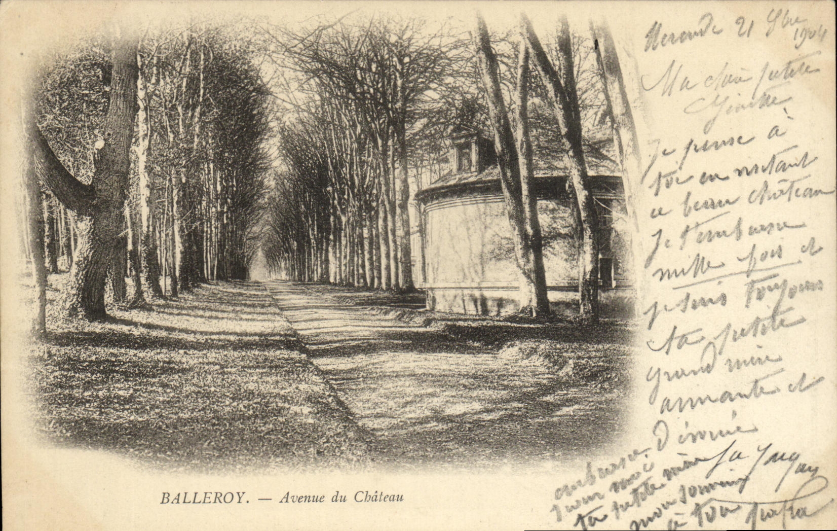 CPA Balleroy Avenue du Chateau