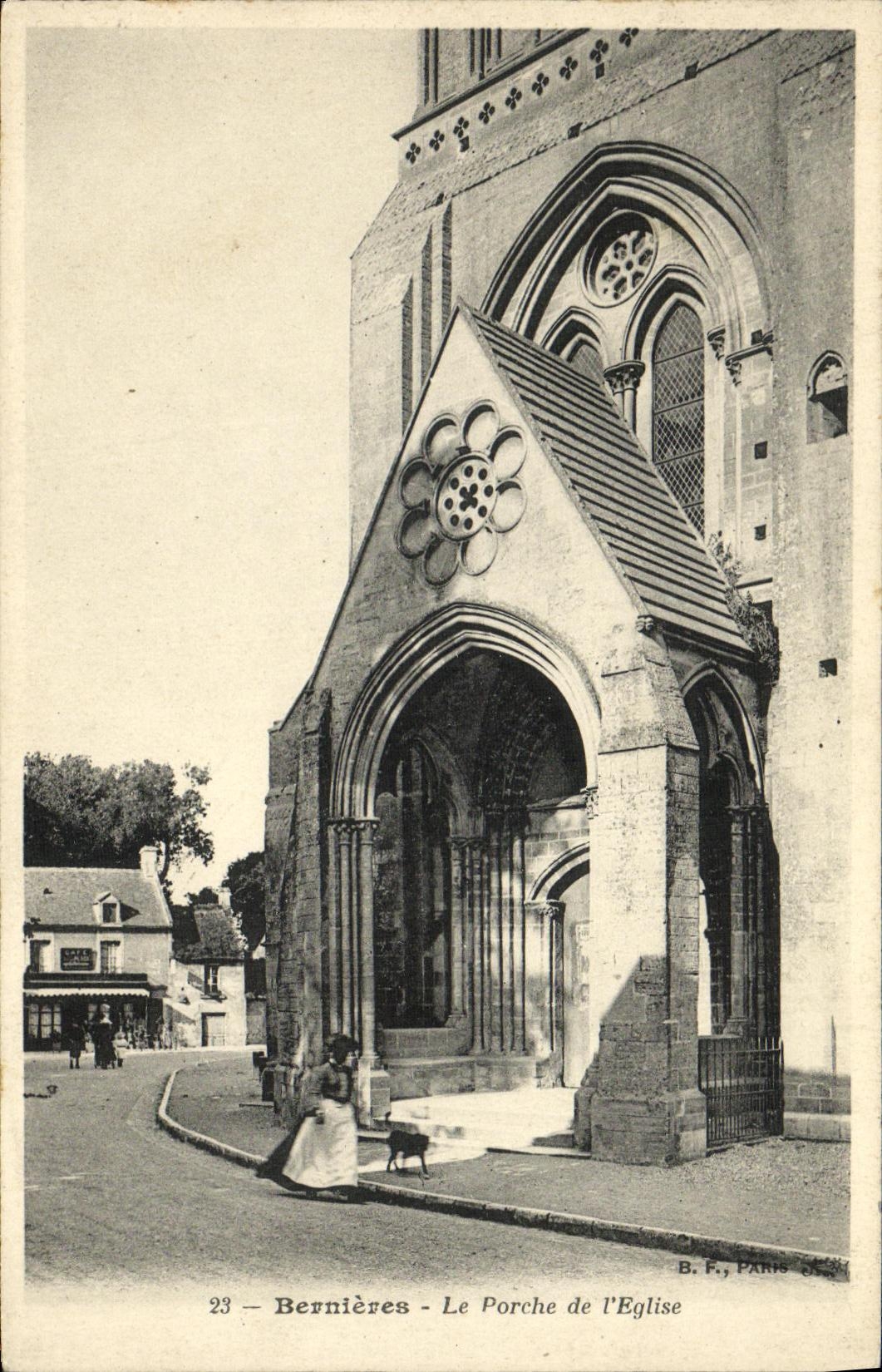 CPA Bernieres Le Proche de l Eglise