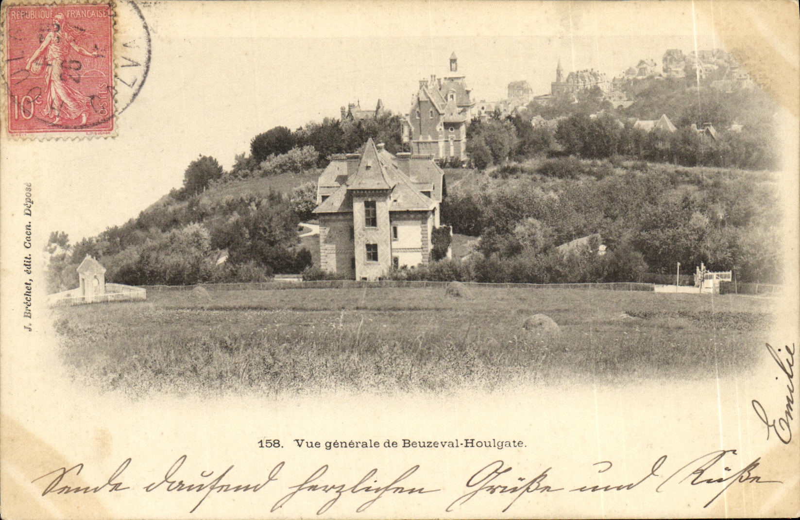 VINTAGE POSTCARD View of Beuzeval Houlgate