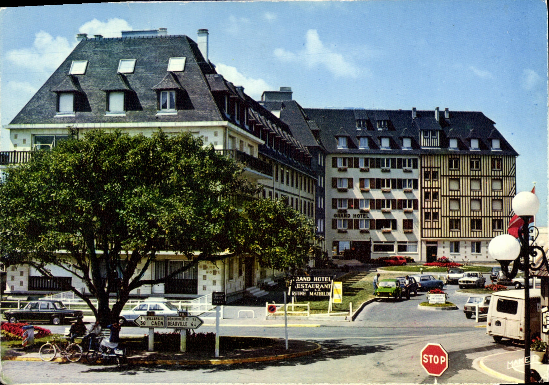 MODERN CARD Blonville on Sea Its splendid Large Hotel in edge of sea