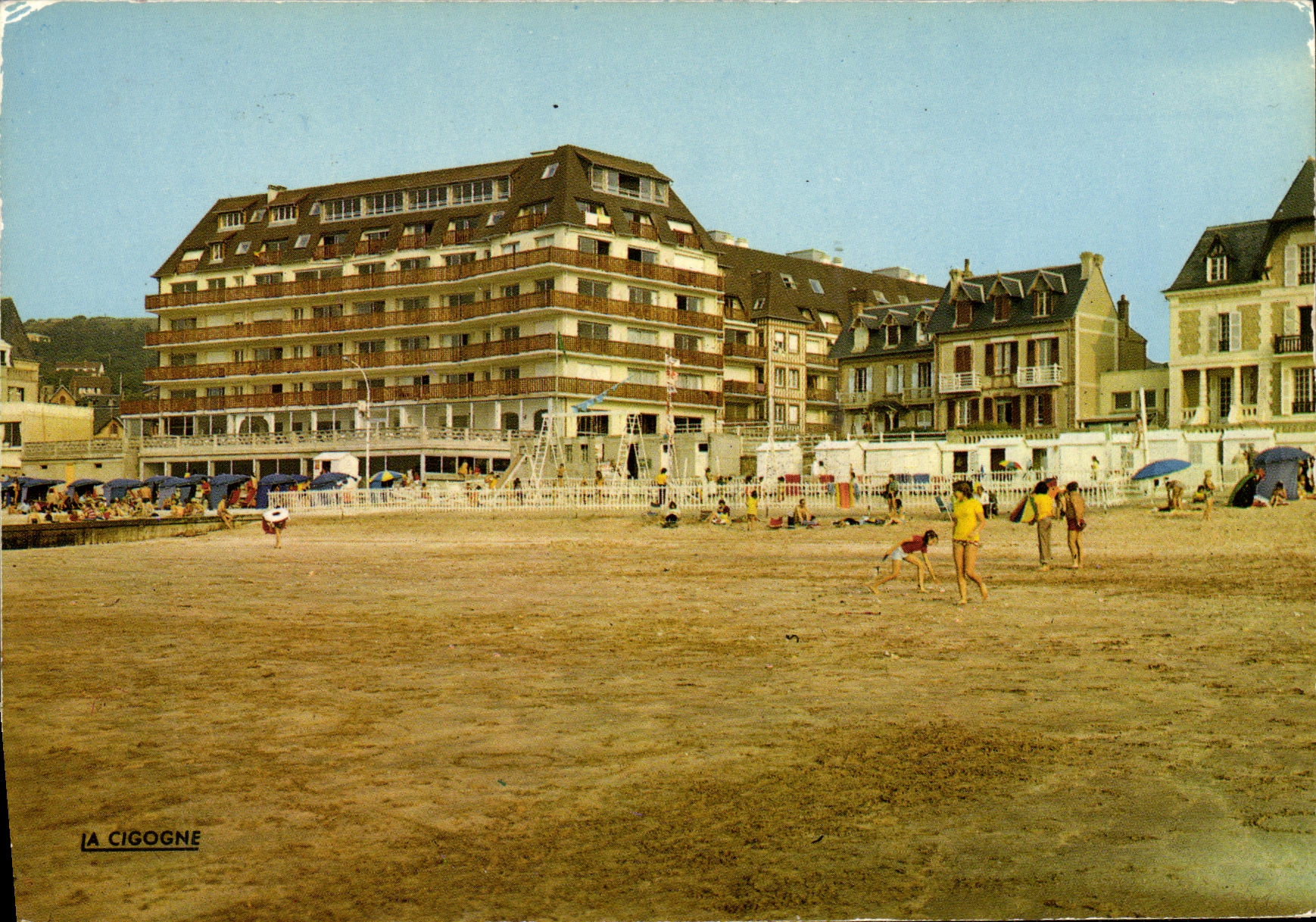 MODERN CARD Blonville on Sea the Large hotel and the Beach