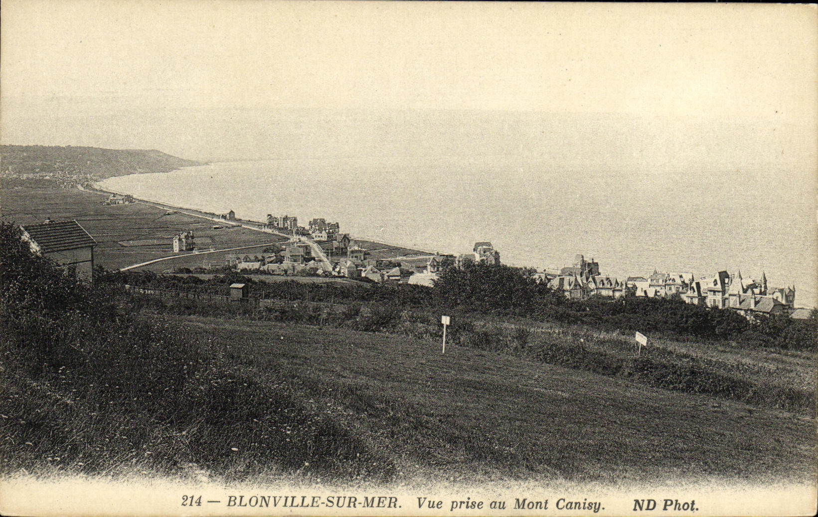 CPA Blonville sur Mer Vue prise au Mont Canisy