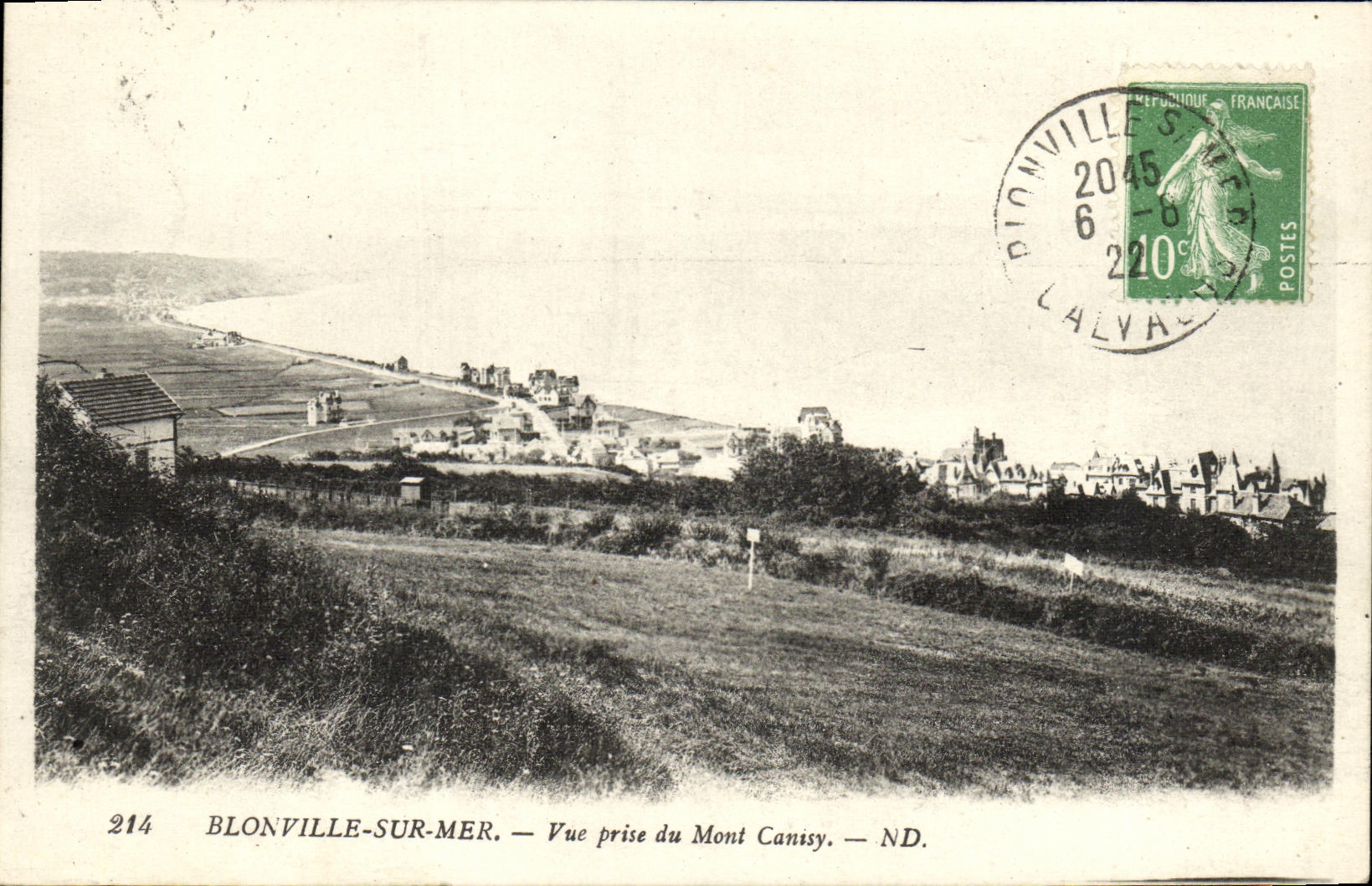 CPA Blonville sur Mer Vue prise du Mont Canisy