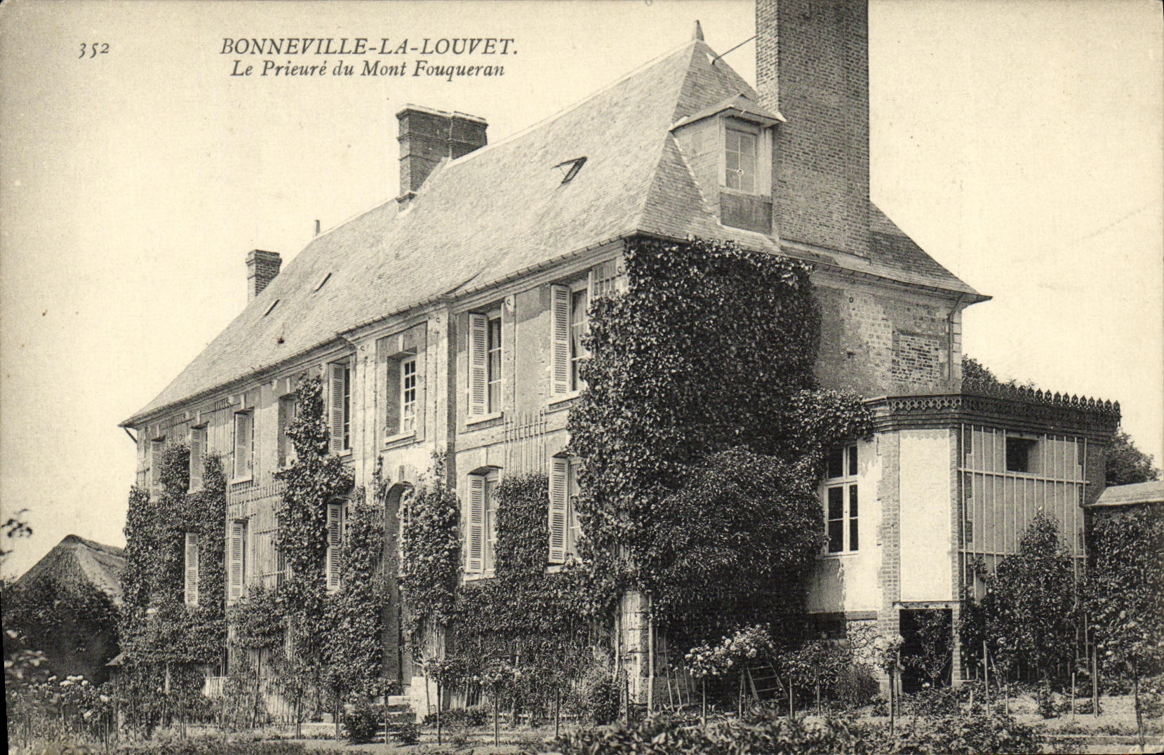 VINTAGE POSTCARD Bonneville Louvet the Prioress of the Fouqueran Mount