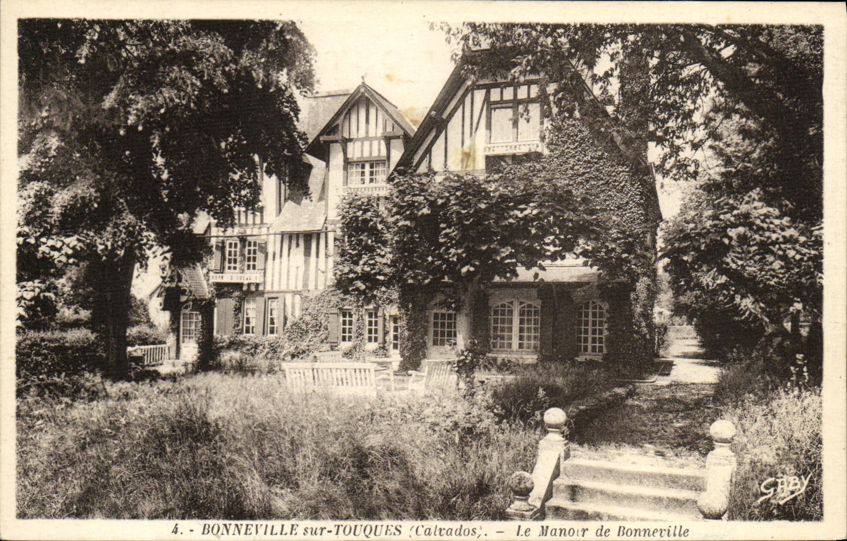 CPA Bonneville sur Touques Le Manoir de Bonneville