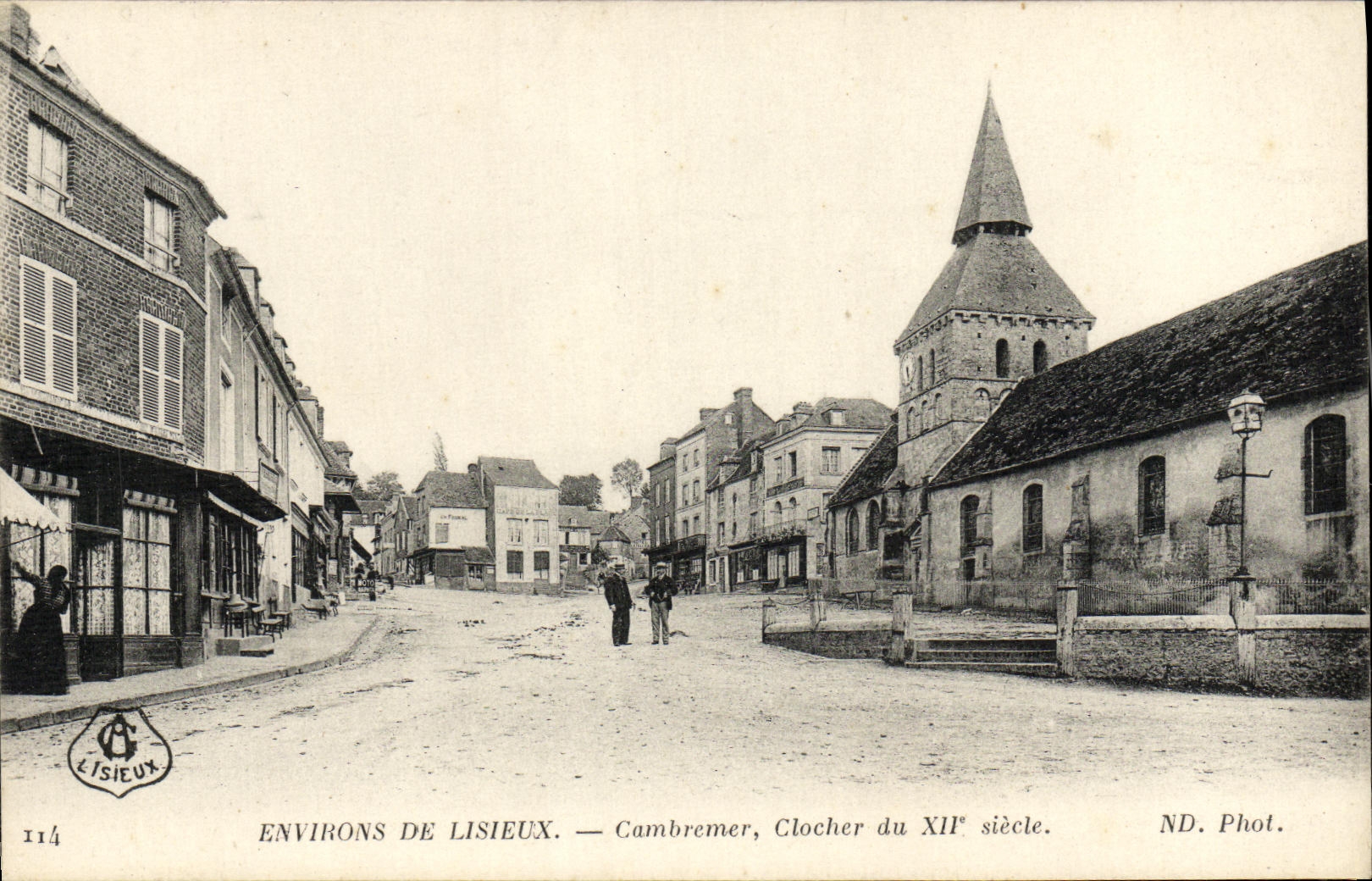 VINTAGE POSTCARD Envieons de Lisieux Cambremer Bell tower of Xll E century
