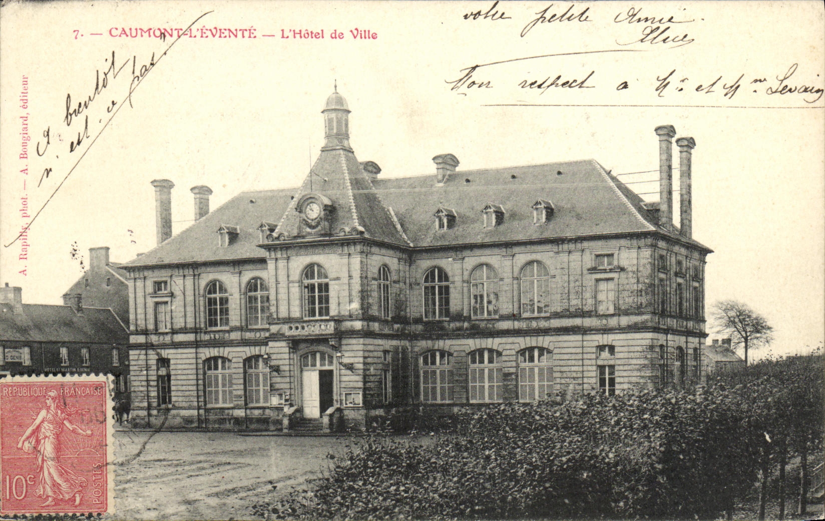 CPA Caumont L Evente L Hotel de Ville