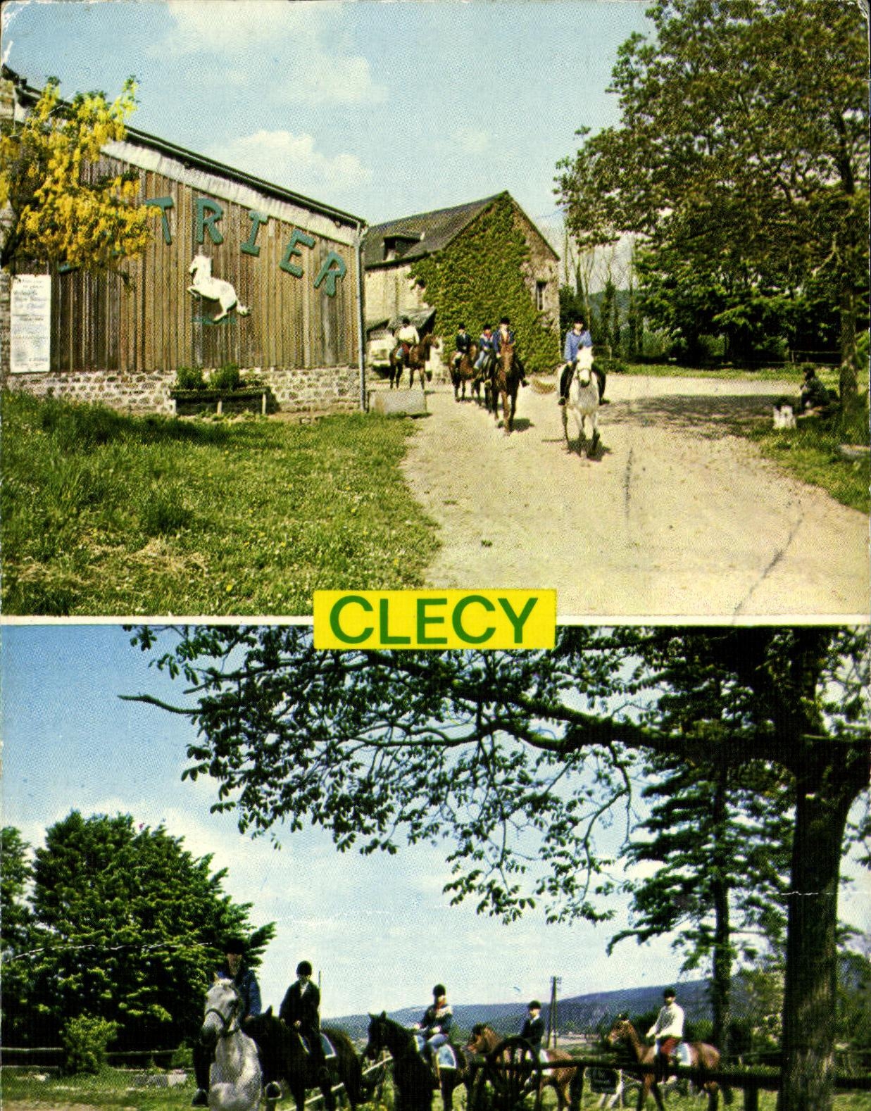 CPM Clecy Etrier de la Suisse Normande La Lande Chevaux Centre equestre