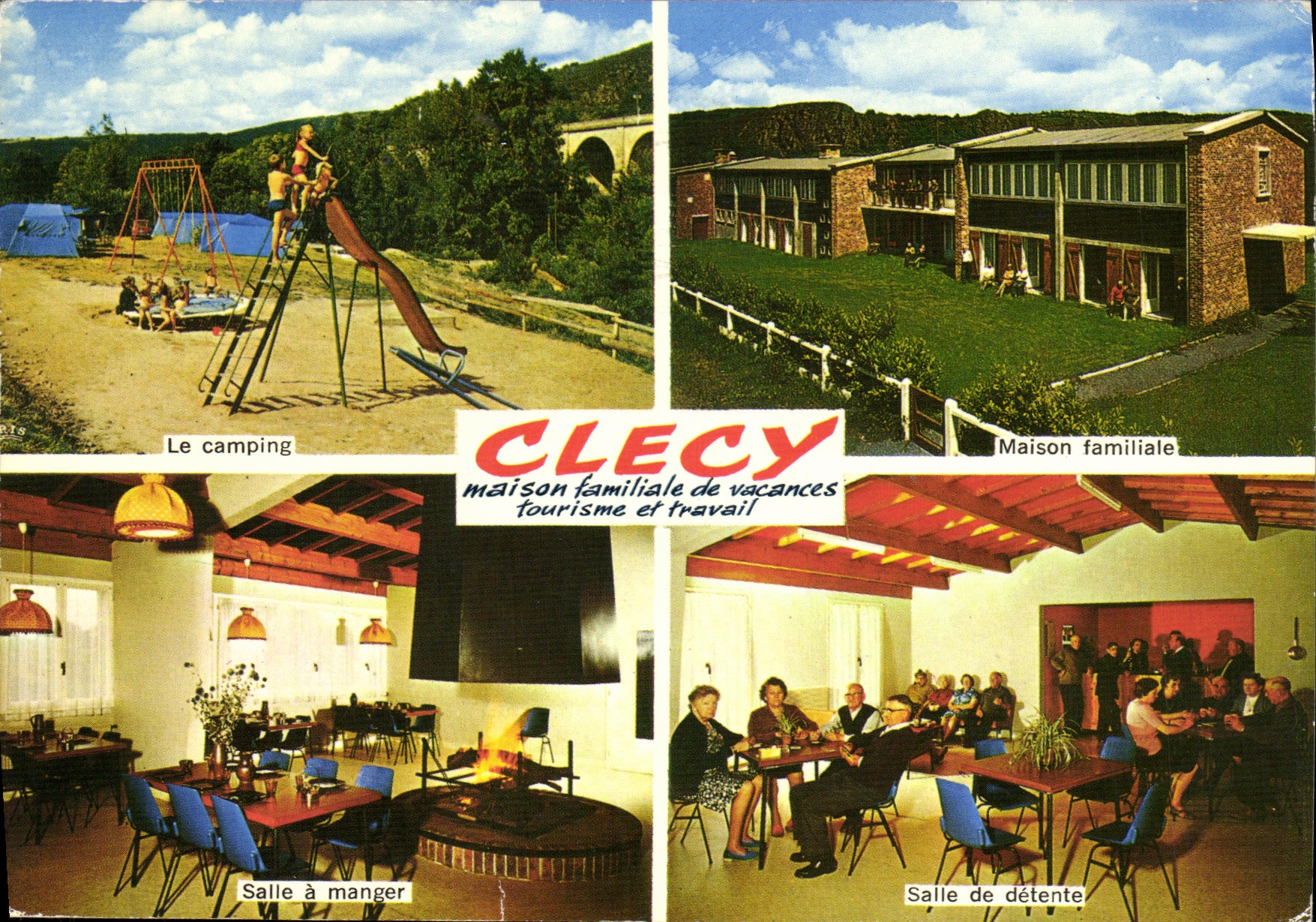 CPM La Suisse Normande Clecy Maison familiale de vacances tourisme et travail 