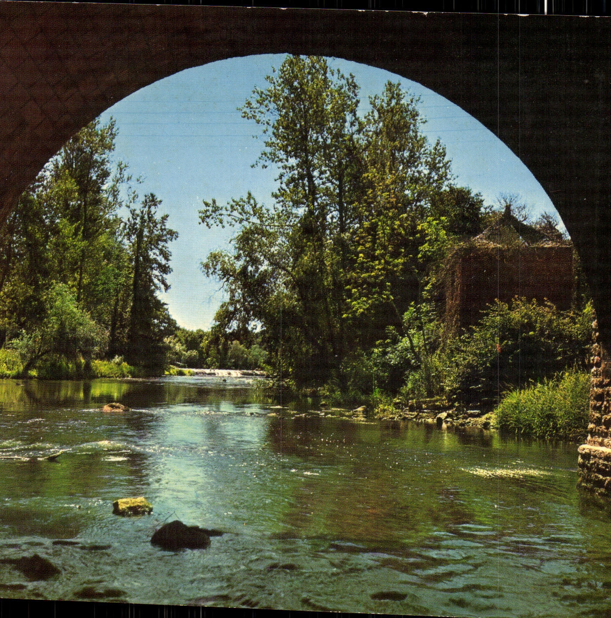 CPM Clecy Payasage pris sous l arche du pont du Vey