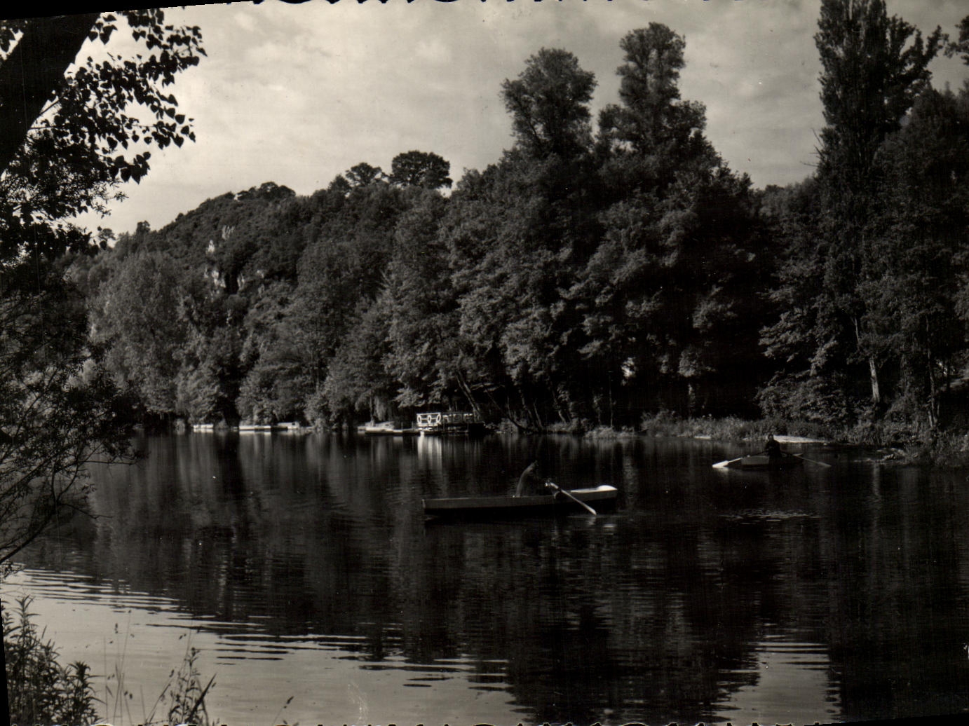 MODERN CARD Switzerland Normande Clecy With the wire of L water on L Decorates