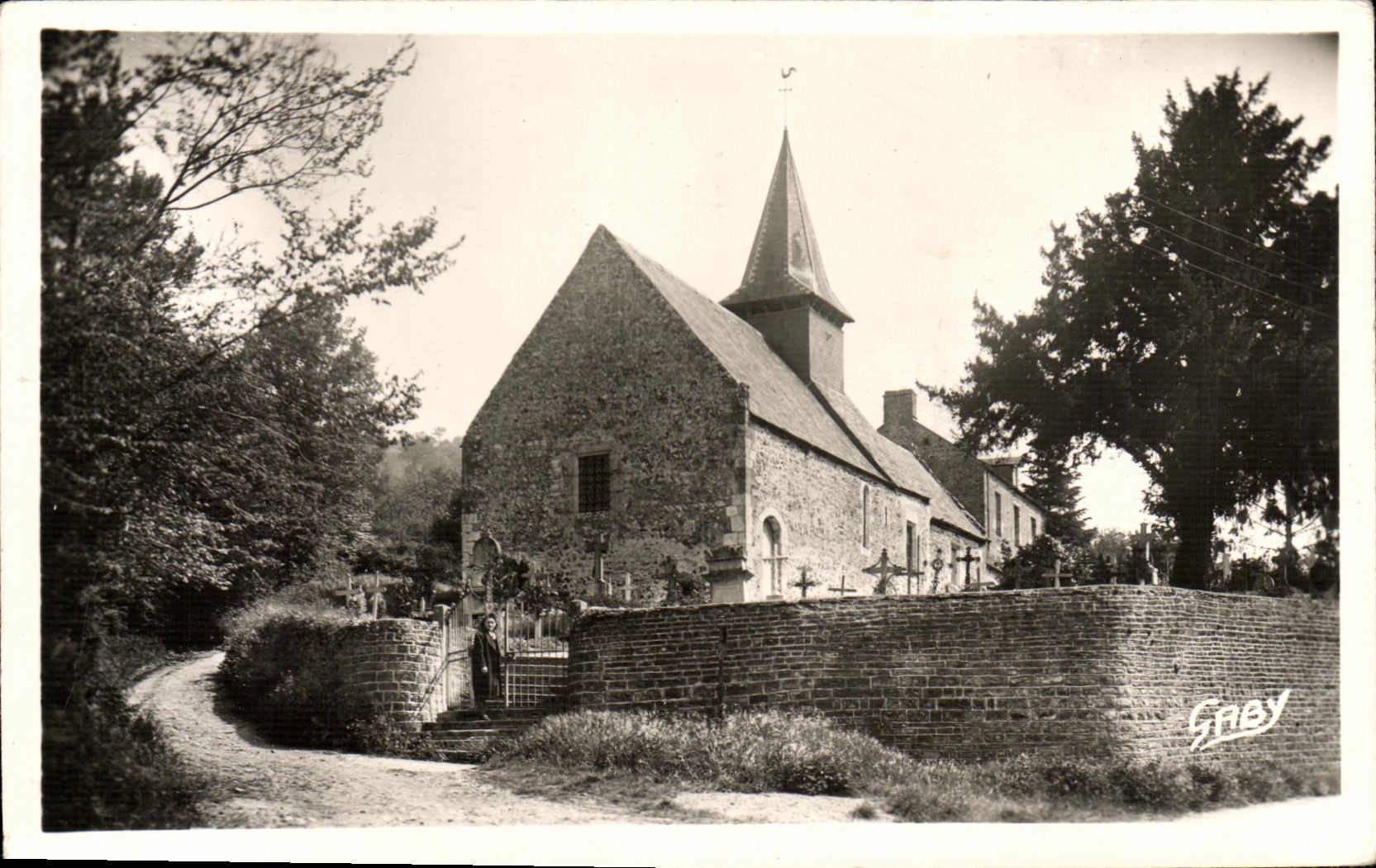 MODERN CARD Clecy L Church of Vey