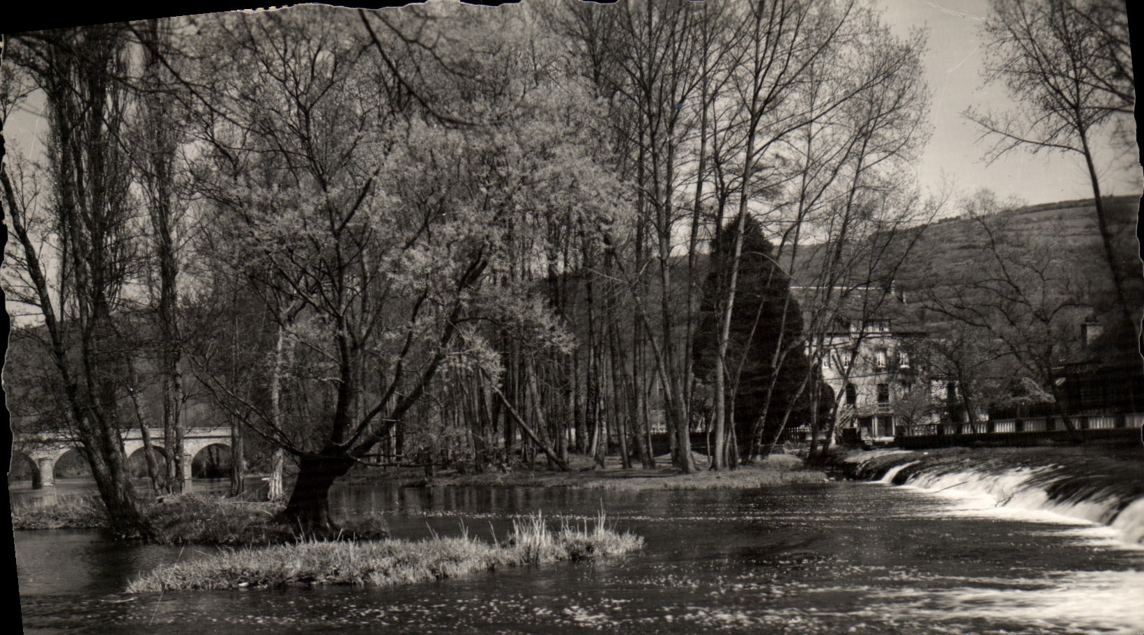 MODERN CARD Clecy the Bridge Stopping and the Mill of Vey