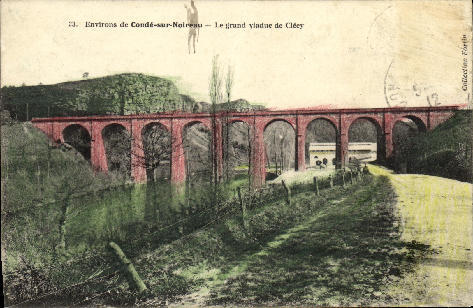 VINTAGE POSTCARD Surroundings of Cop on Noireau the large Viaduct of Clecy