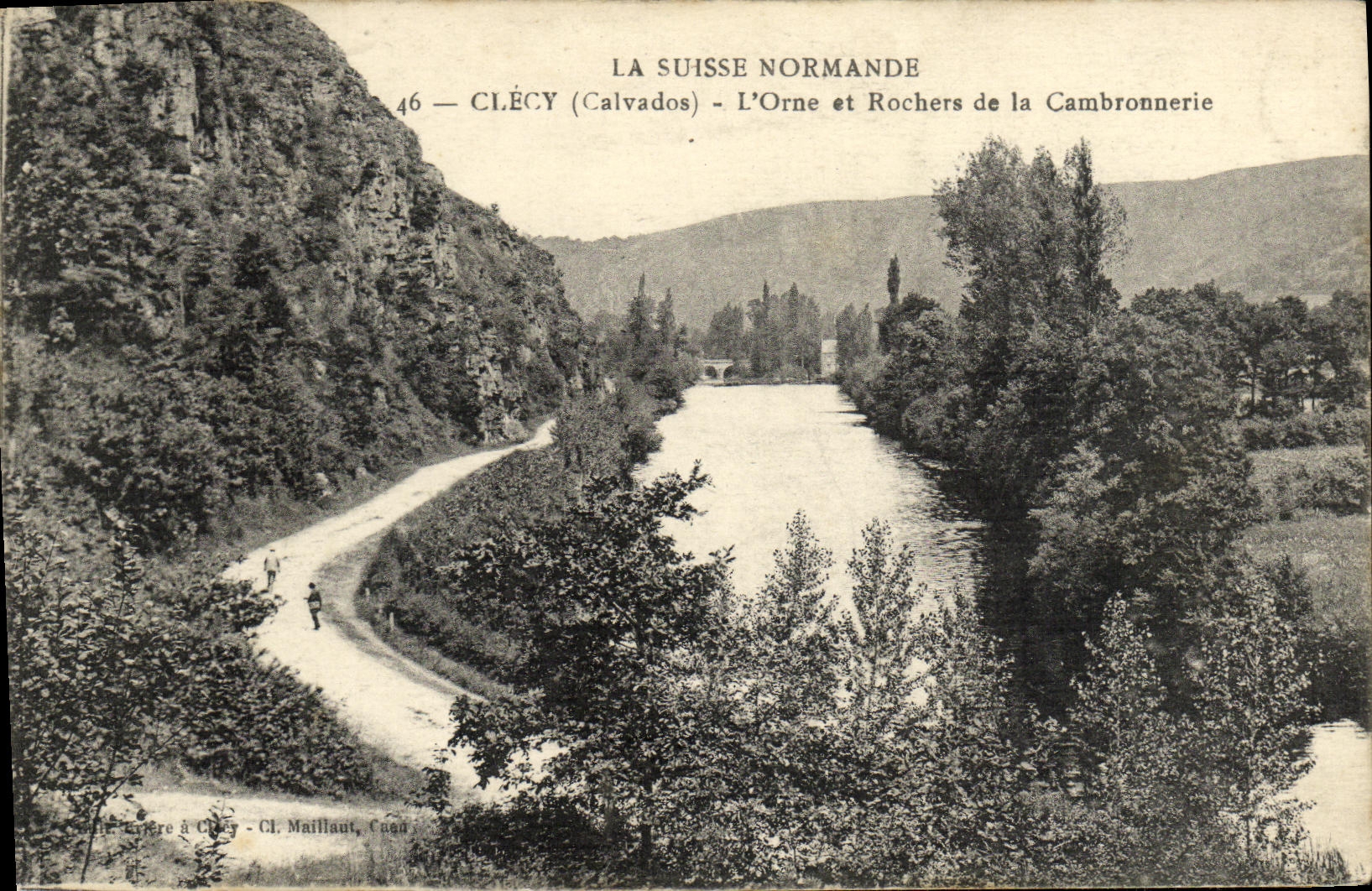 La POSTAL Suiza Normande Clecy L de la VENDIMIA adorna y oscila de Cambronnerie