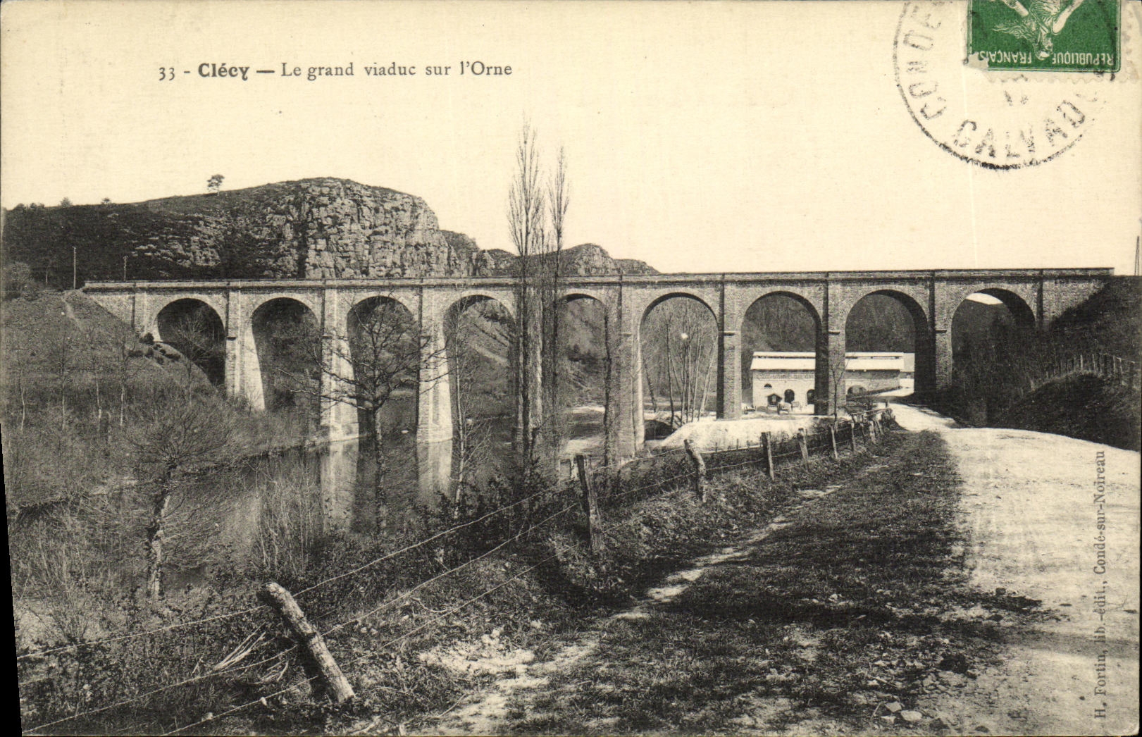 CPA Clecy Le grand viaduc sur l Orne