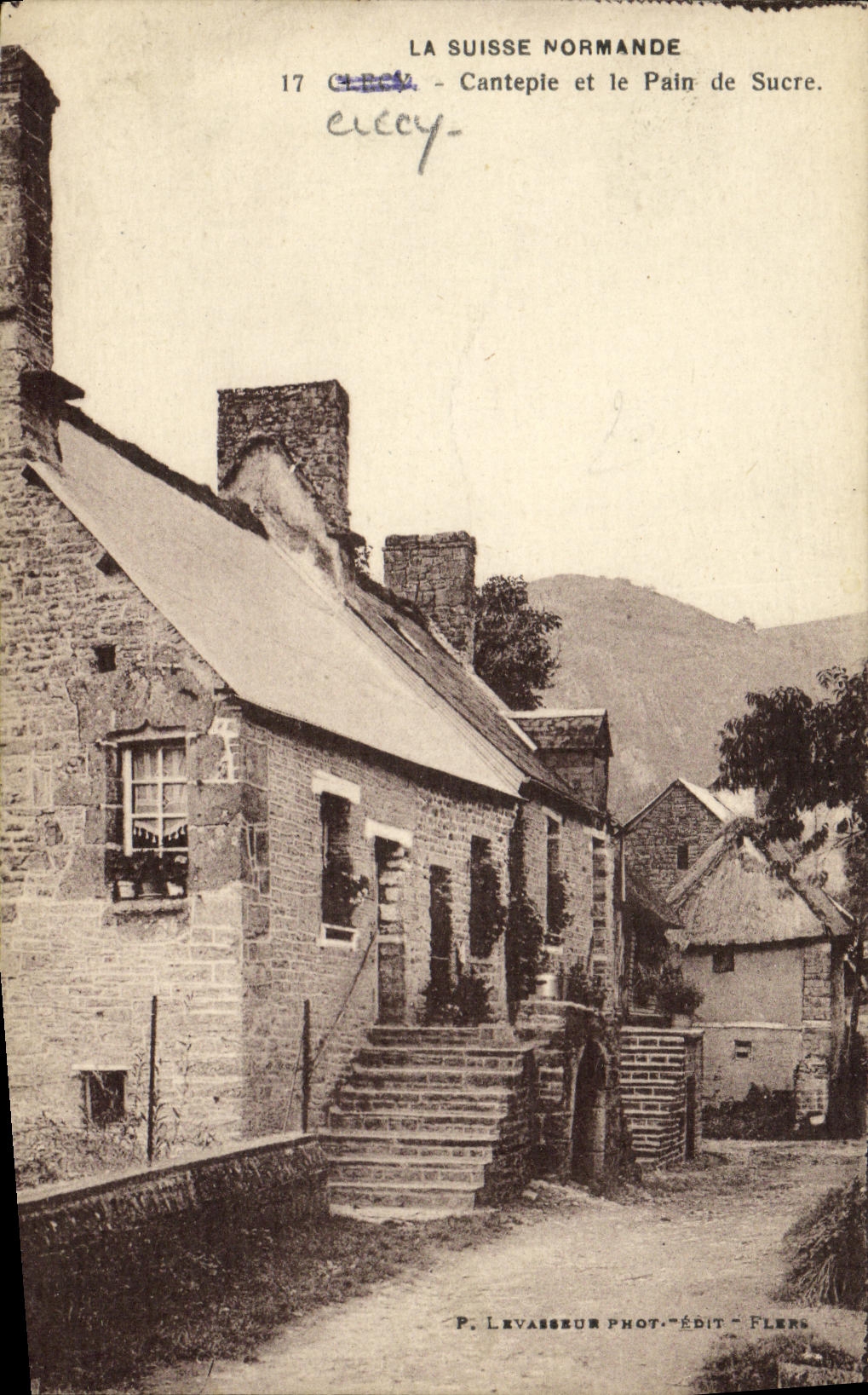 VINTAGE POSTCARD Switzerland Norman Clecy Cantepie and Sugar loaf