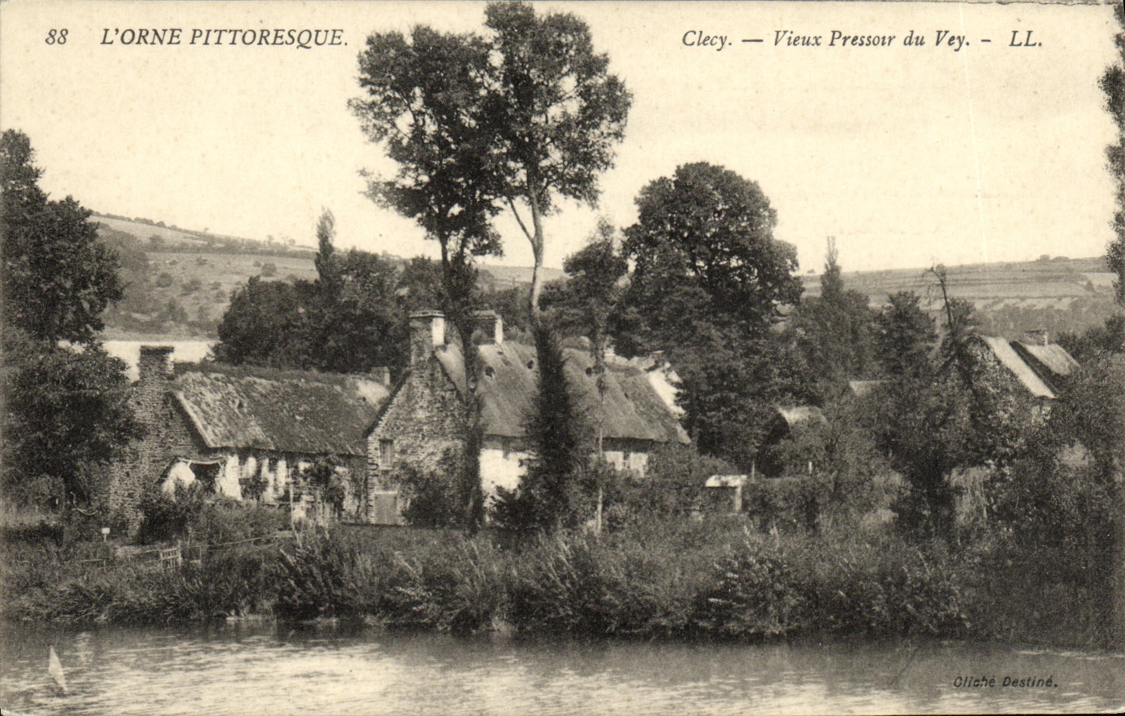 VINTAGE POSTCARD Clecy Old Press of Vey