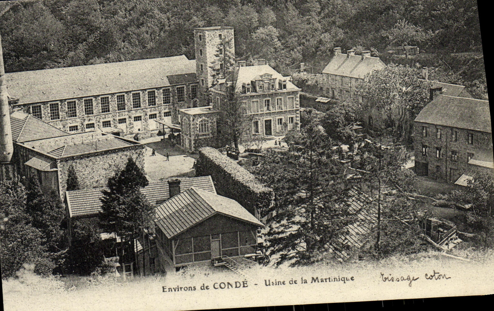 VINTAGE POSTCARD Environs of Cop On Noireau Machines of Martinique